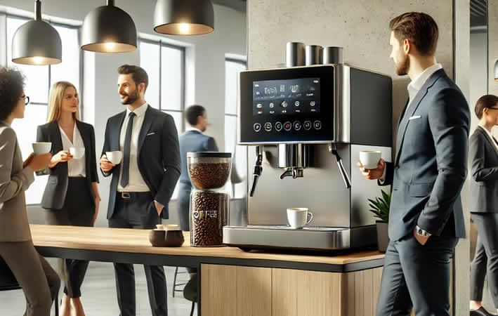 Wie Unternehmen von gemieteten Premium-Kaffeemaschinen profitieren
